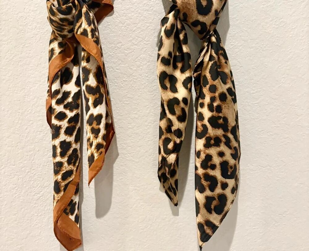 Revolve Isabella 2 Print Square Bundle of  Scarves Nwot